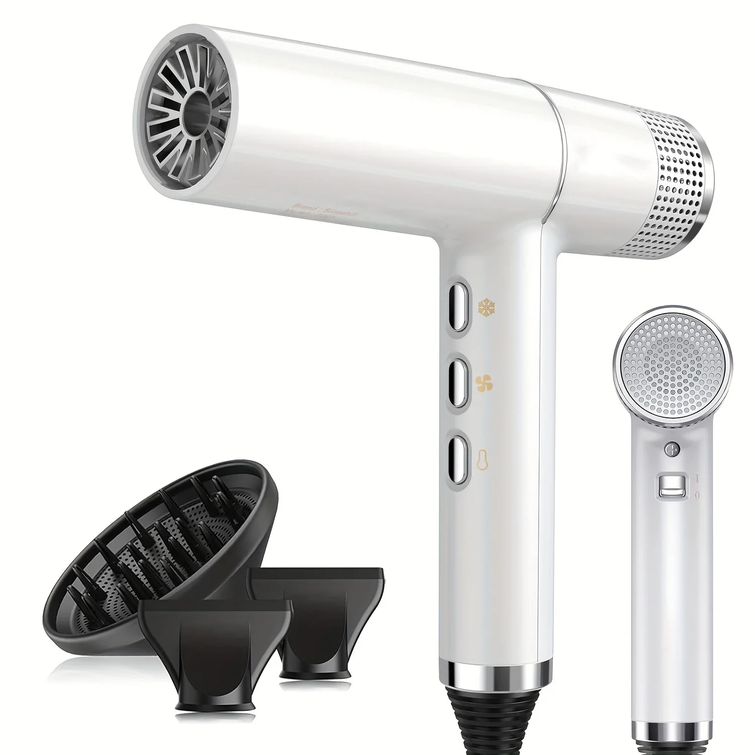 2022 BLDC Professional Hair Dryer with Negative Ionic Reverse Motor Secador de Pelo Suction Nozzle Diffuser Brushless Technology