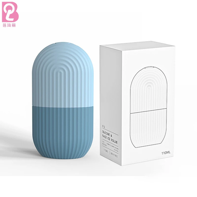 Beiqili Silicone Face Ice Cube Facial Contouring Ice Mold Roller Silicone Frozen Face Roller Massager Ice Face Roller For Beauty
