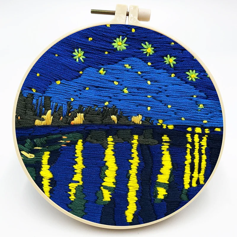 Drop Shipping Van Gogh series Factory Outlet Cross Stitch Embroidery Fabric Kit