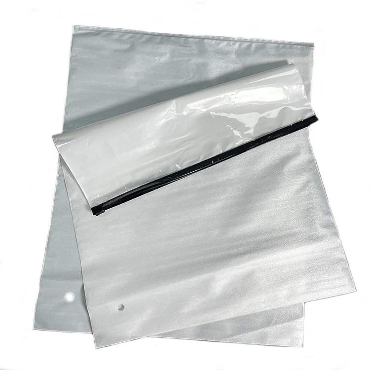 Заводская таможня в наличии новый продукт жемчужные хлопковые прозрачные пластиковые черные сумки на молнии с застежкой-молнией для упаковки одежды