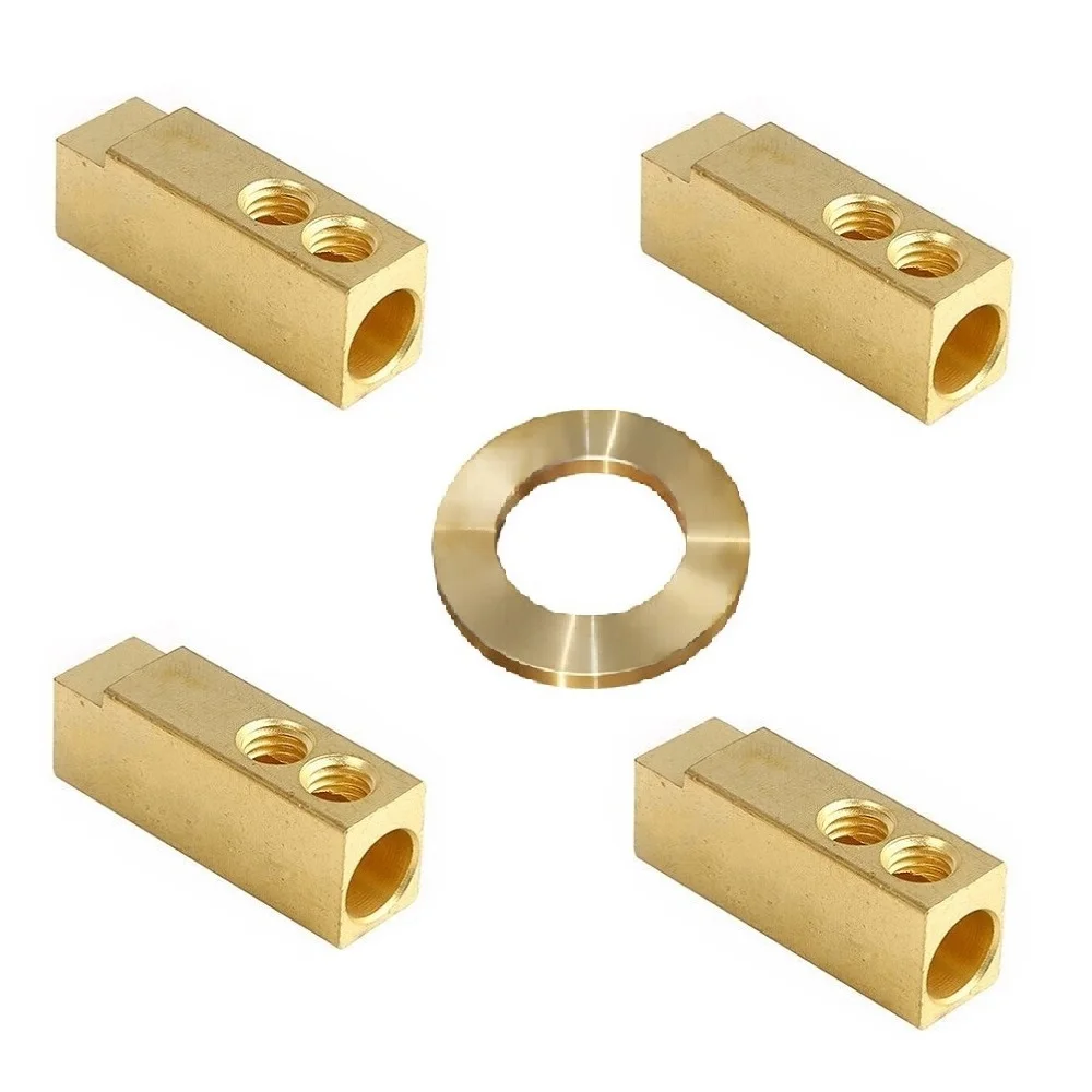 china CNC lathe machining Brass Electrical Wire Connector Electric Dental Ceramic Pcb Terminal Block with screws