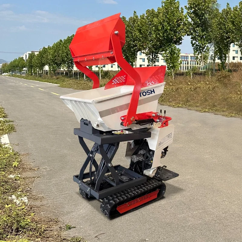 TOSH 500Kg Wheel Barrow Mini Dumper With Brig Engine Mini Crawler Dumper
