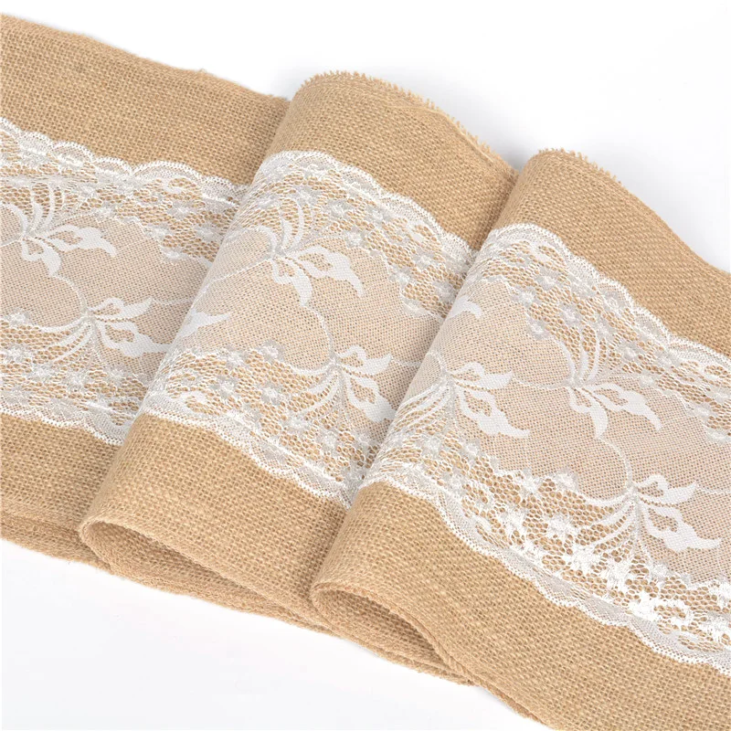 
Burlap Table Runner European-style Christmas Craft Retro Decoration Flower Table Runner 100% Linen Mexican Home,hotel Jiushidu 
