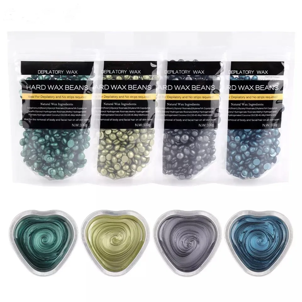 Dropshipping 10kg Per Bag Various Colors Brazilian Sugar Wax Beads Hard Wax Beans Hair Removal Wax 10kg Cera Depilatoria