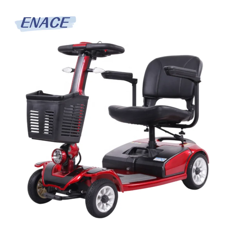 Foldable Electric Disabled Elderly Mobility Scooter  Handicapped mobility scooters electric 4 wheel electric scooter for adult