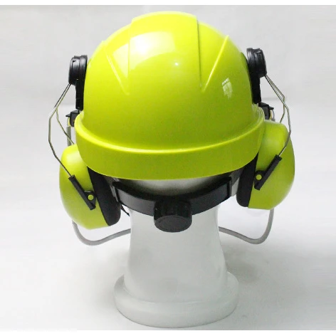 Industrial safety helmet with face shield earmuffs Electrically safety helmet for construction