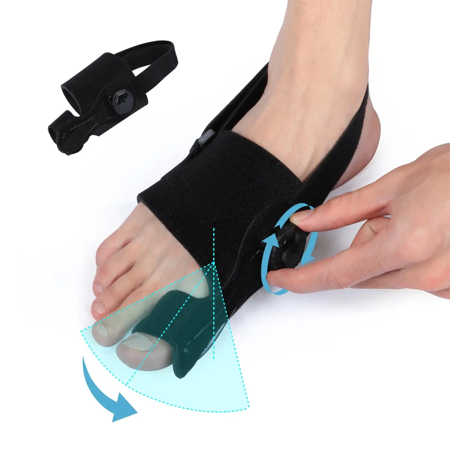 Bunion Corrector for Women & Men, Relief Brace Support for Big Toe, Adjustable hallux valgus orthotics Splint