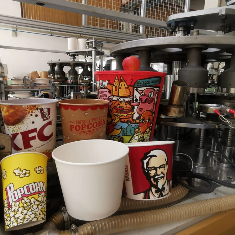 2022 Hot Sale Popcorn Paper Cup Machine Paper Bucket Machine