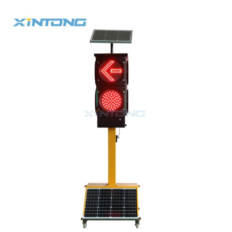 XINTONG 300mm Solar Mobile Portable Traffic Light For Emergency