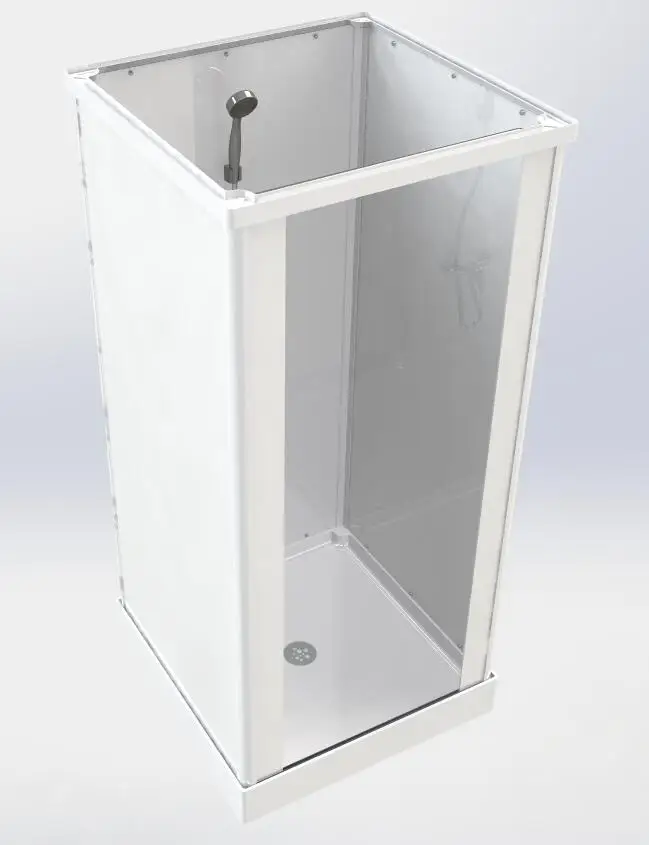 Prefab modular bathroom hotel container house hospital use portable toilet Shower cabin easy EUROPEAN shower CE