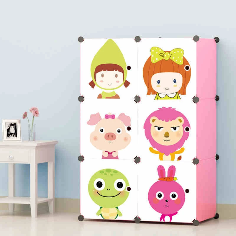 
Bedroom Foldable Cabinets Metal Colour Cube Wardrobe Kids Wardrobe Bedroom Furniture 