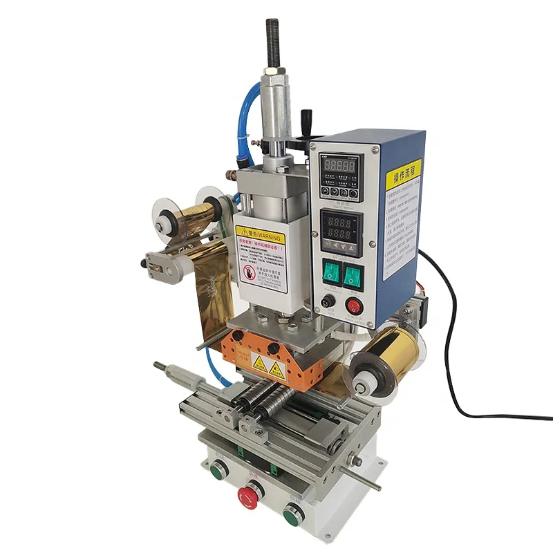Round Objects Automatic Hot Foil Stamping Machine Gold foil printing machine For glass Bottle plastic cup Logo Hot press