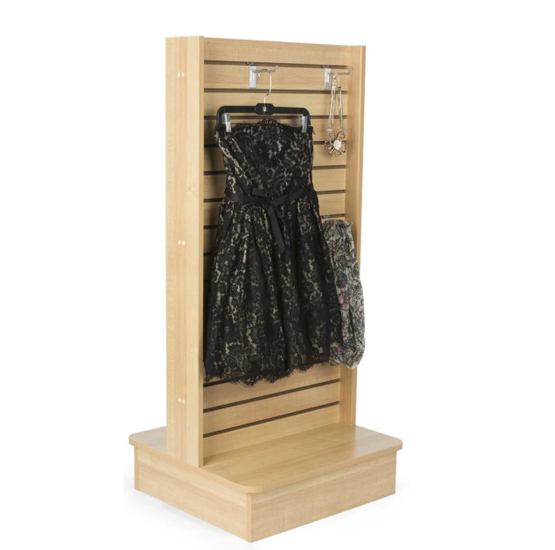 Hot Sale MDF slatwall rotating display stand mdf slatwall gondola display aluminum slatwall display shelf