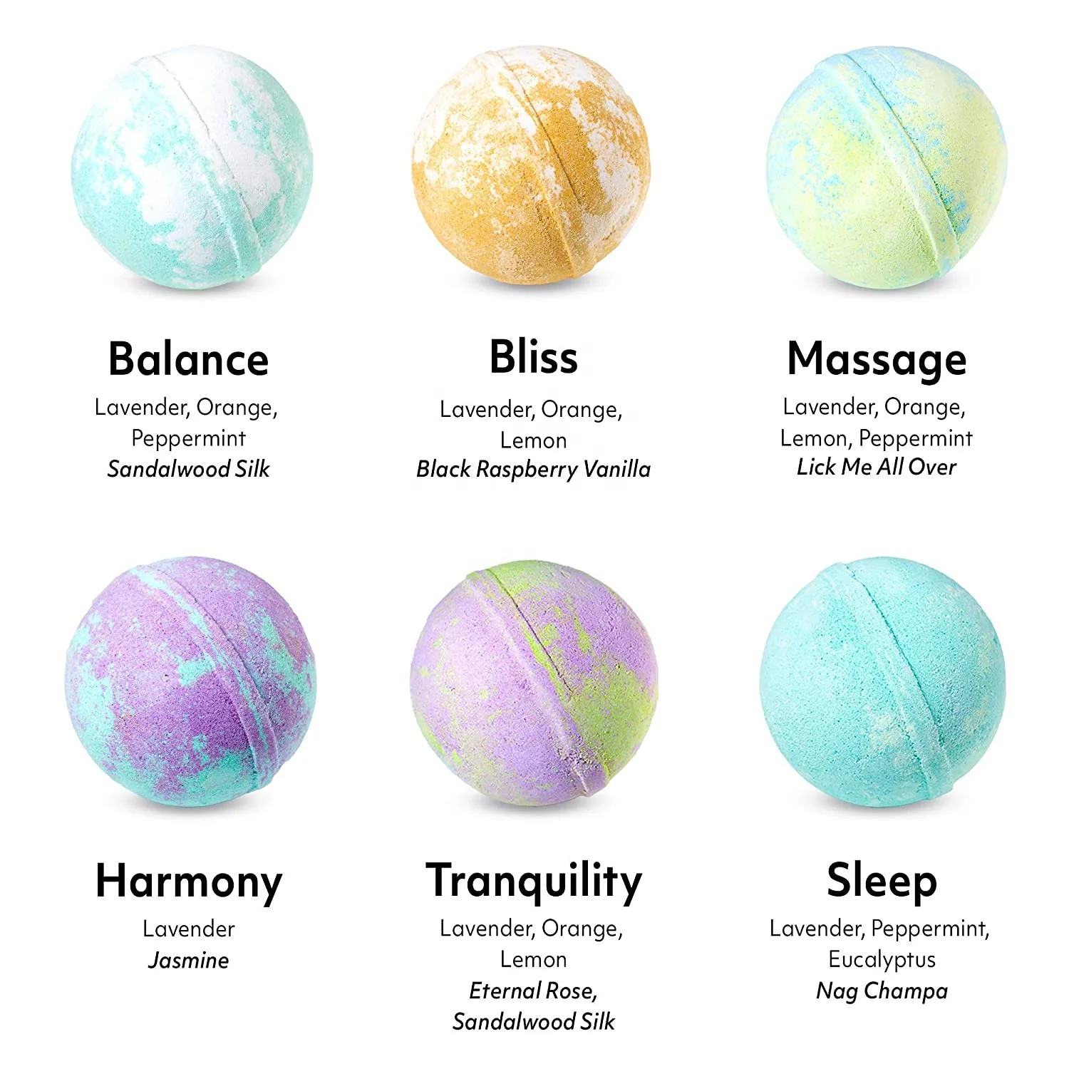 Private formula Gift Set Luxury Organic  Bath Bombs for Women Relaxing  Vegan Bath Bombs