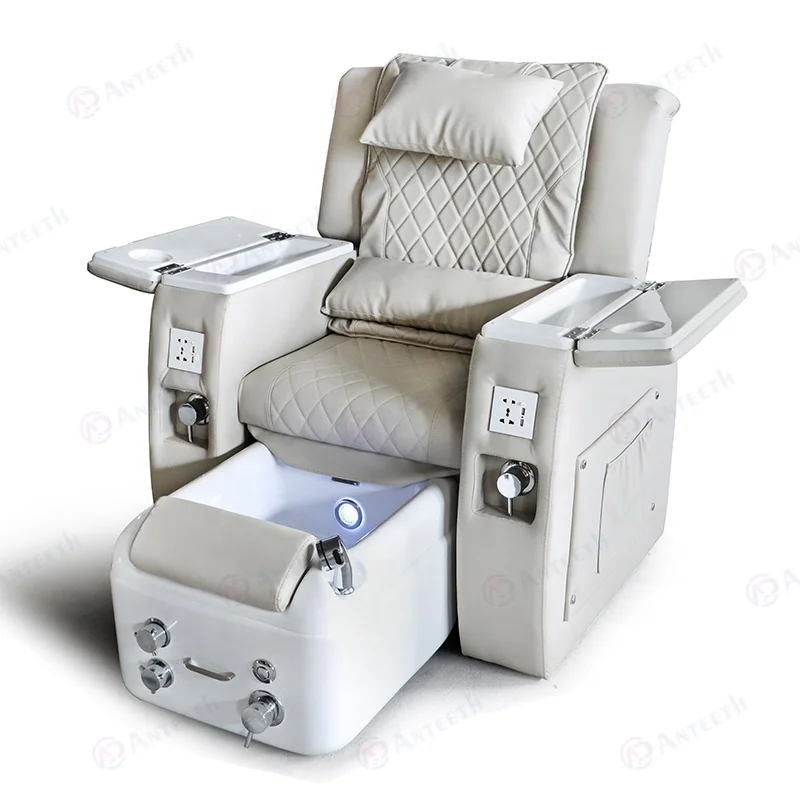 Electric Luxury Manicure Pedicure Chair PU Leather Foot Spa Massage Chair For Nail Salon Furniture Spa Pedicure Chair