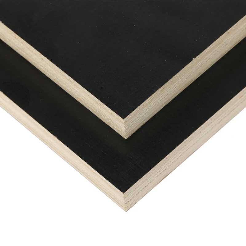 Chinese plywood manufacturer 12mm thickness phenolic glue poplar combine core black film faced plywood for building usage