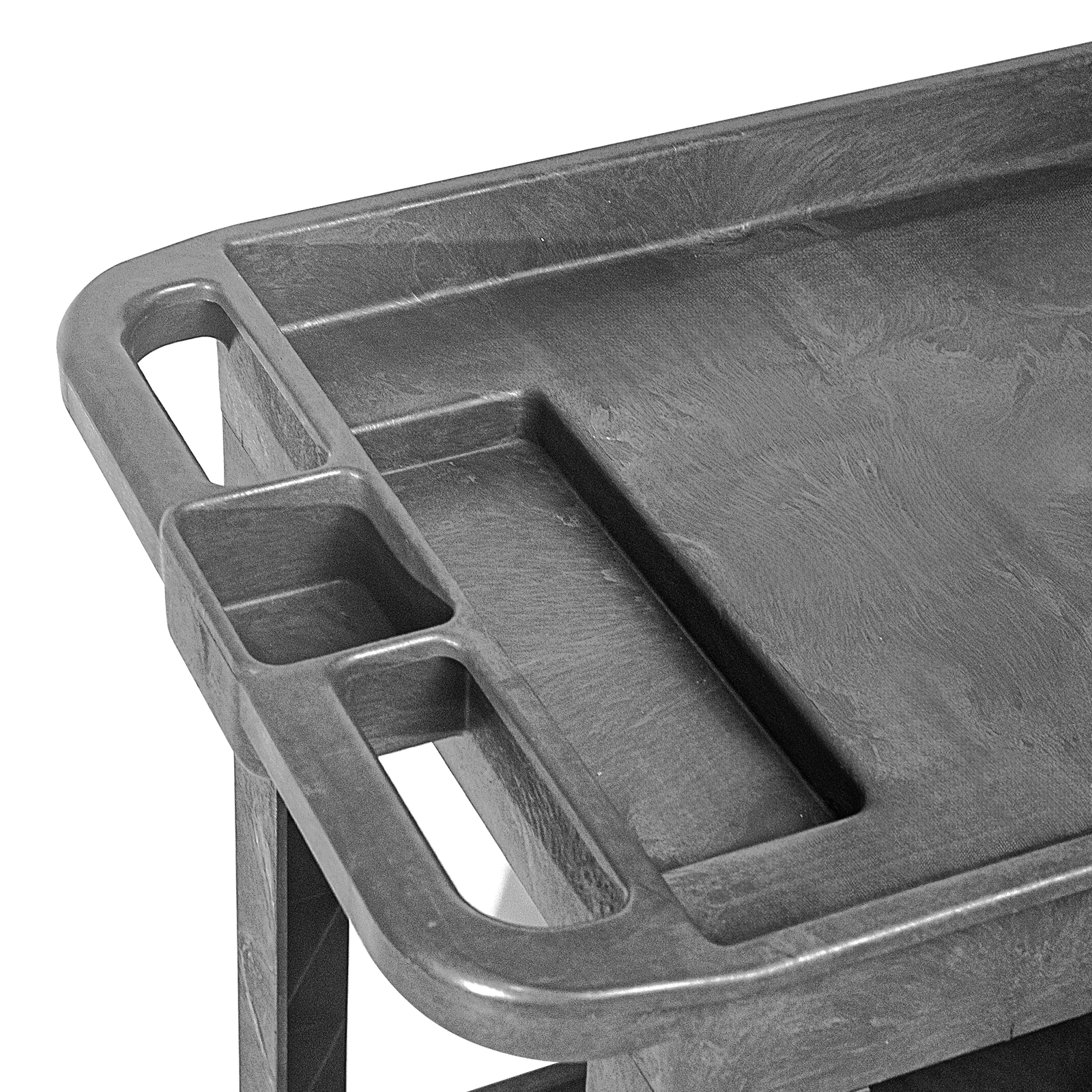 Heavy Duty 4 Wheels 2-Tier Service Mobile Industrial Utility Tool carts Two Shelf Tooling Service Cart Storage Trolley