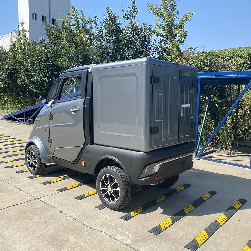 Yumbo eec 4 wheel electric cargo vehicle mini electric van for transport goods in urban area made in China