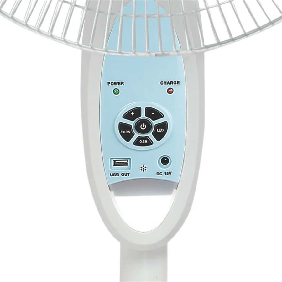 Custom Outdoor 16 inch 12v DC Chinese Industrial Smart USB Stand Floor Electric Solar Air Pedestal Fan with Light