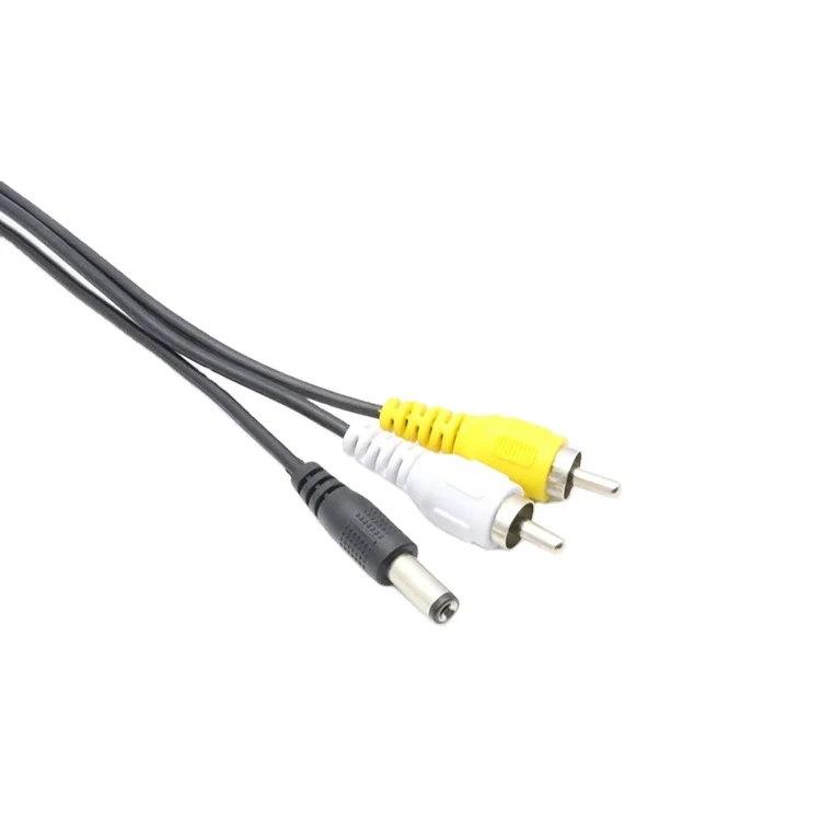 Factory Price Rear view monitor mobile dvr camera 4 pin male female to rca dcadapter monitor cable m12 waterproof cable