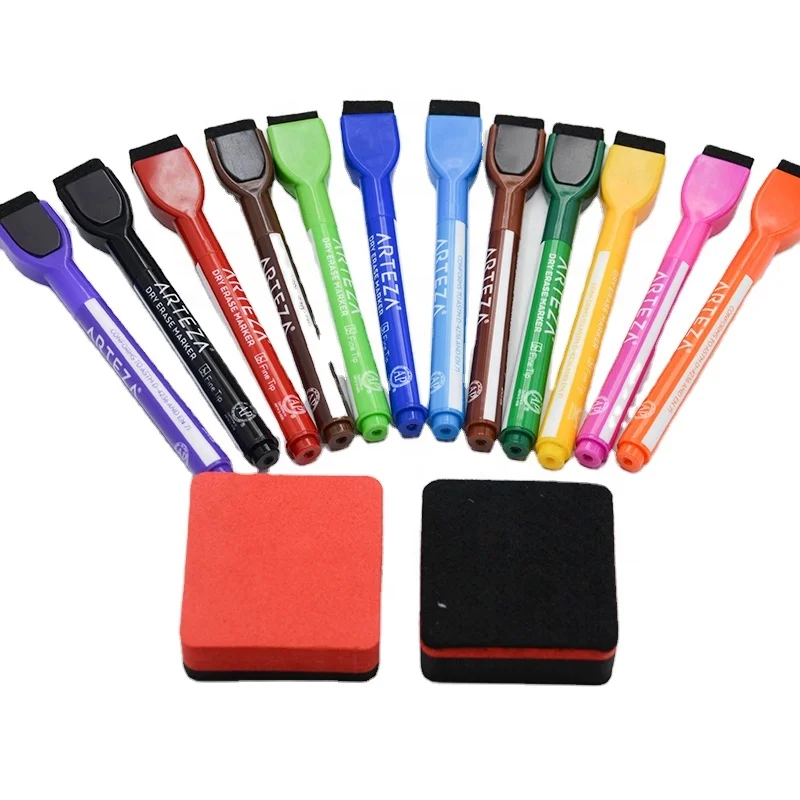 Multiple Vivid Colors Whiteboard Marker Dry Erase Pen Set Erasable Marker Pen