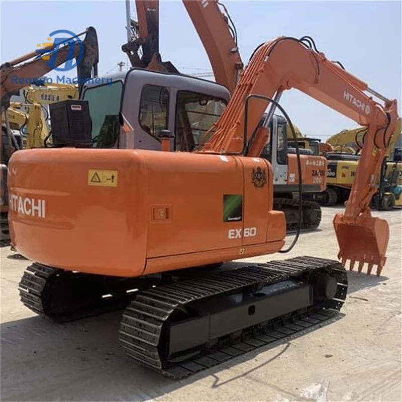В наличии Лидер продаж 6-тонный использованный EX60-5 Hitachi высококачественный высокопроизводительный японский экскаватор EX60