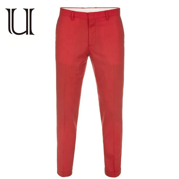 New design red colours sexy wedding pants coats punjabi picture for men wedding suits