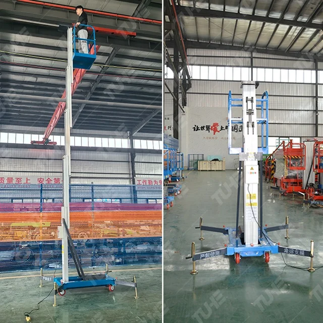 China Manufacturer Hydraulic Vertical Lift Mobile Man Lift Vertical Man Lift