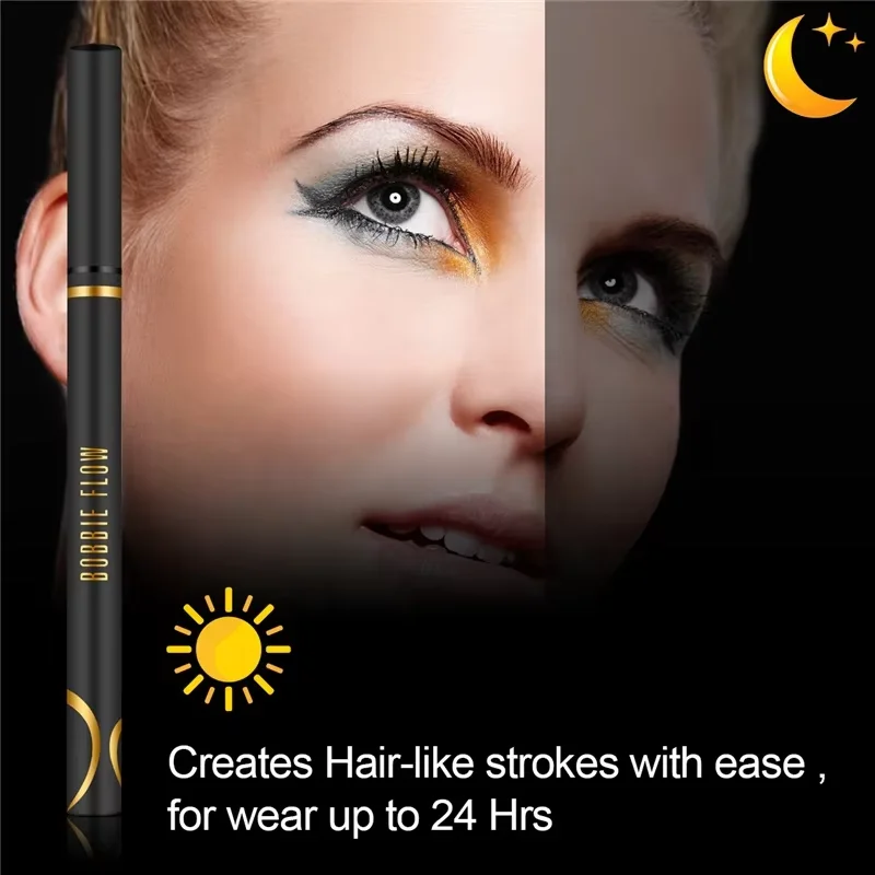 wholesale custom glue lash adhesive pen clear brown white eyeliner pencil match full mink strips