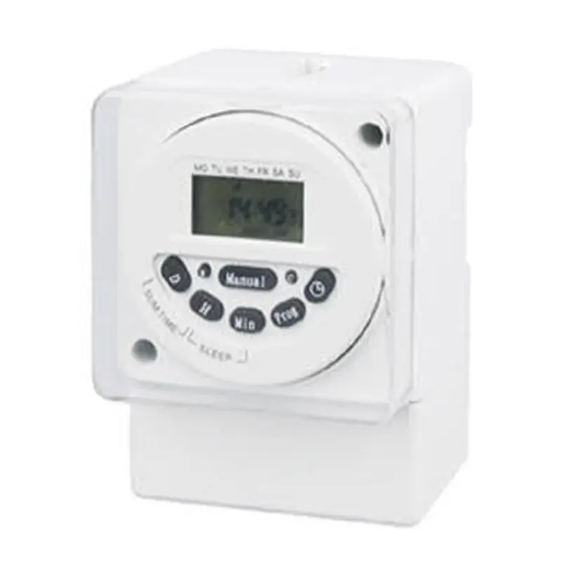 Цифровой программируемый таймер Din-рейка переключатель времени 220 В переменного тока 16 А 10 для