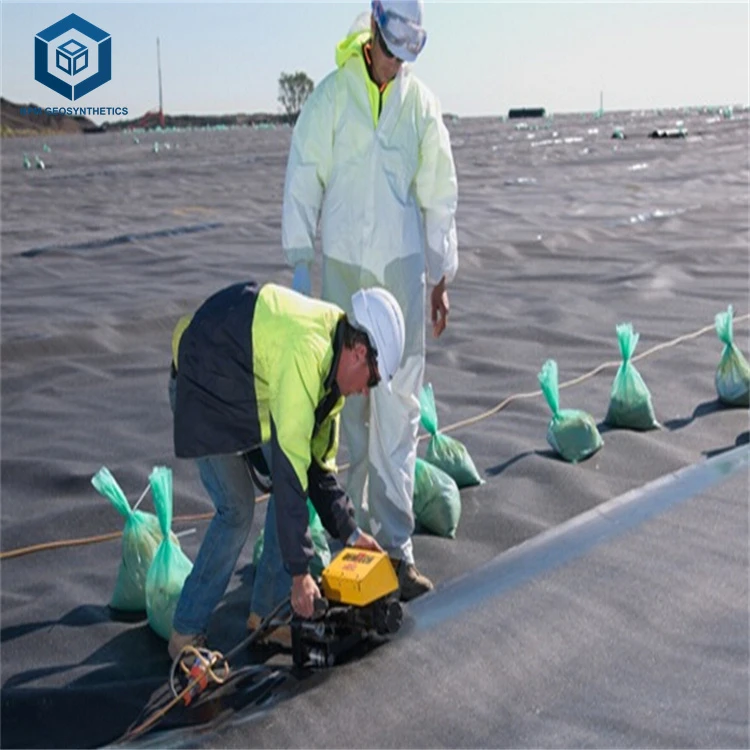 1.5mm 2mm HDPE EVA EPDM PVC Waterproof Geomembrane Plastic Pond Liner for Fish Pond Landfill Dam Mining Lagoon