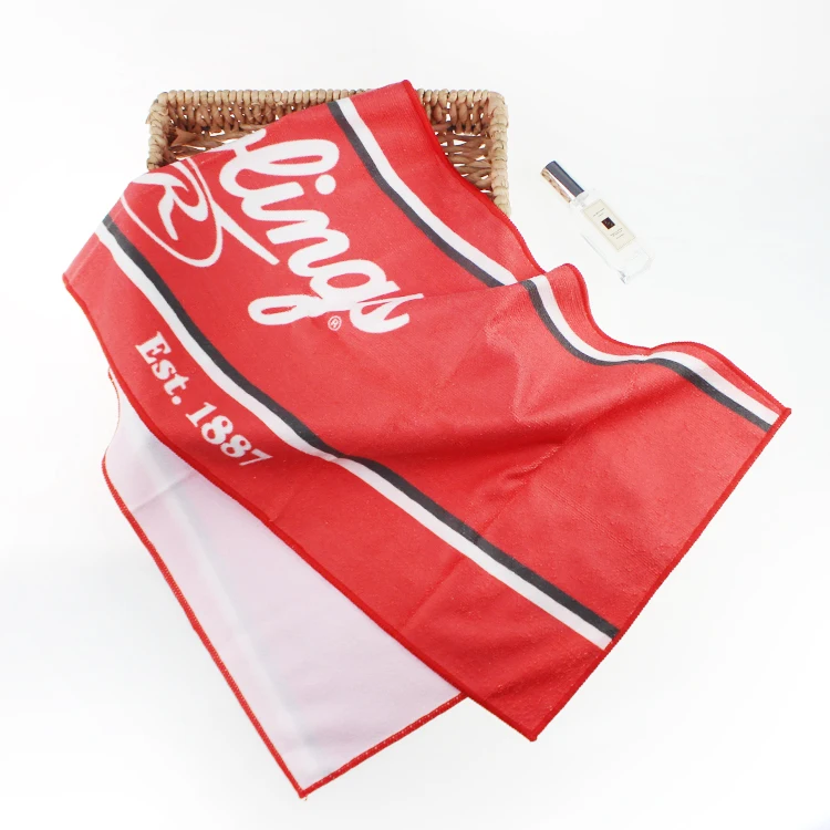 Customized Sports Towel Microfiber Sublimation Printed Towel With Logo For Gym