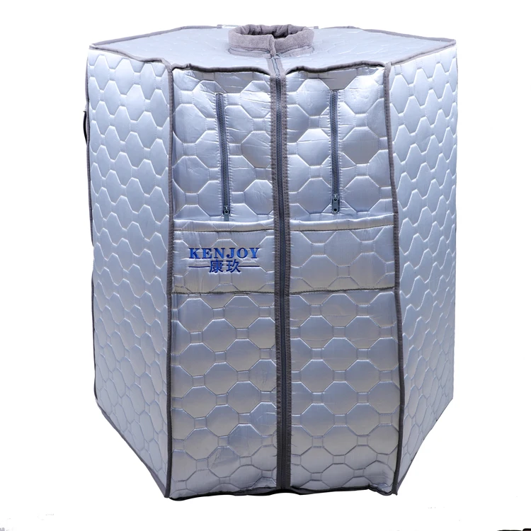 Portable Infrared Spa 39 Inch Height Far Infrared Sauna with Folding Chair Bottom Heating Pad Personal Sauna Tent