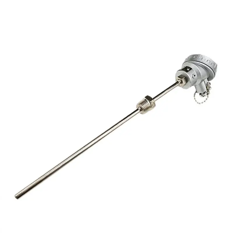 Resistance Temperature Sensor Type K Armored High Temperature Thermocouple Probe Integrated Temperature Transmitter