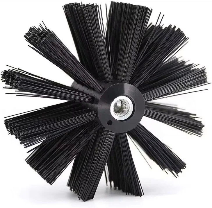 Сушильная машина, вентиляционный канал, комплект для очистки дымохода в паре с приспособлением для удаления ворса для сверлильных машин