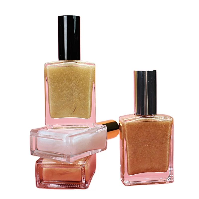 
Top selling cosmetics makeup Custom private label logo body shimmer oil lotion setting spray highlighter spray 