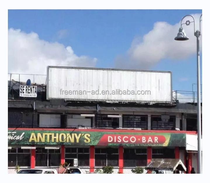 three sided rotating advertising outdoor billboard building advertising billboard