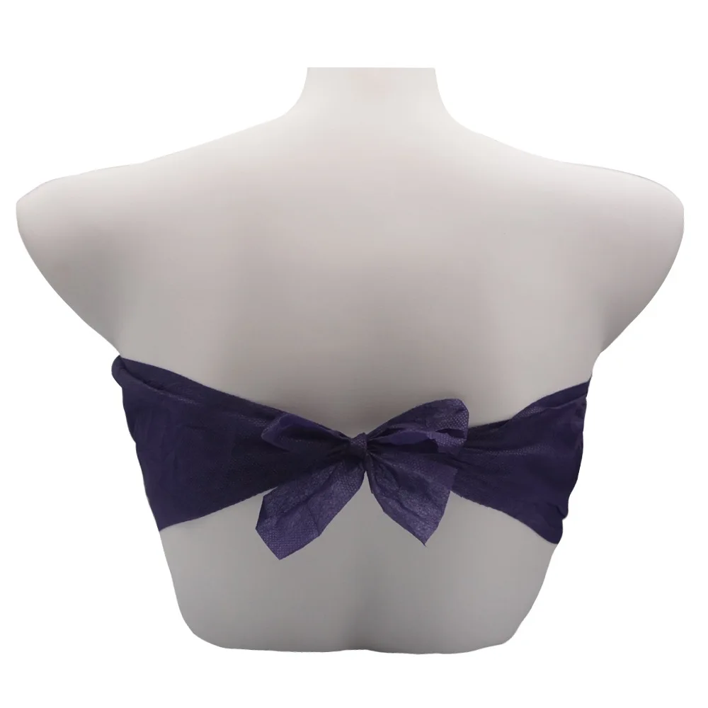 Hot sale disposable bra and panties spa beauty salon non-woven fashion massage underwear and bra
