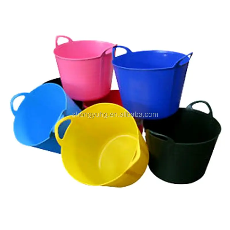14L Multi-purpose Flexible and Resilient Plastic Bucket for Storage (ZY3001)