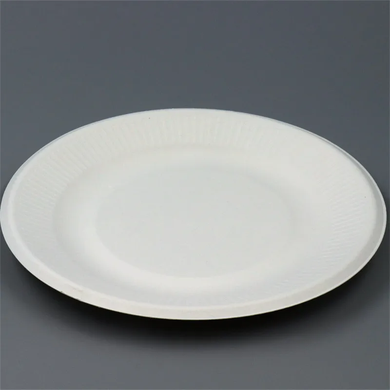 Sugar cane bagasse environmental virgin pulp environment Wholesale fast takeaway plate