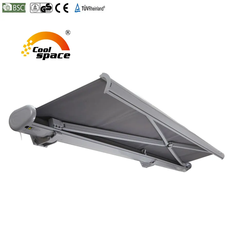 electric awning retractable 20 foot wide box awning aluminum case awning