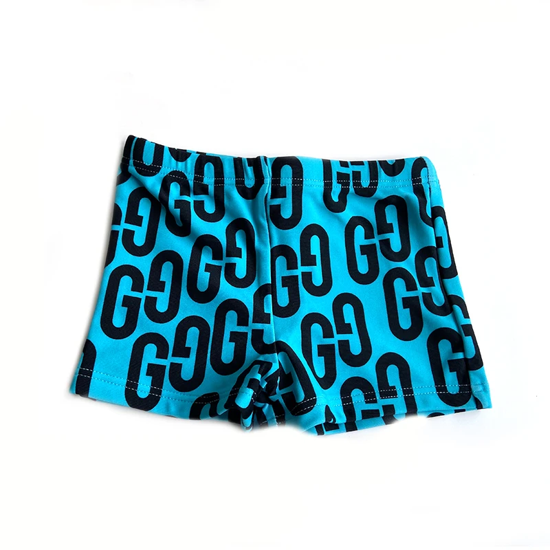 9 Months to 10 Years Children all over print Cute Print Kids String Short Swim Pant Baby Boy Swimwear