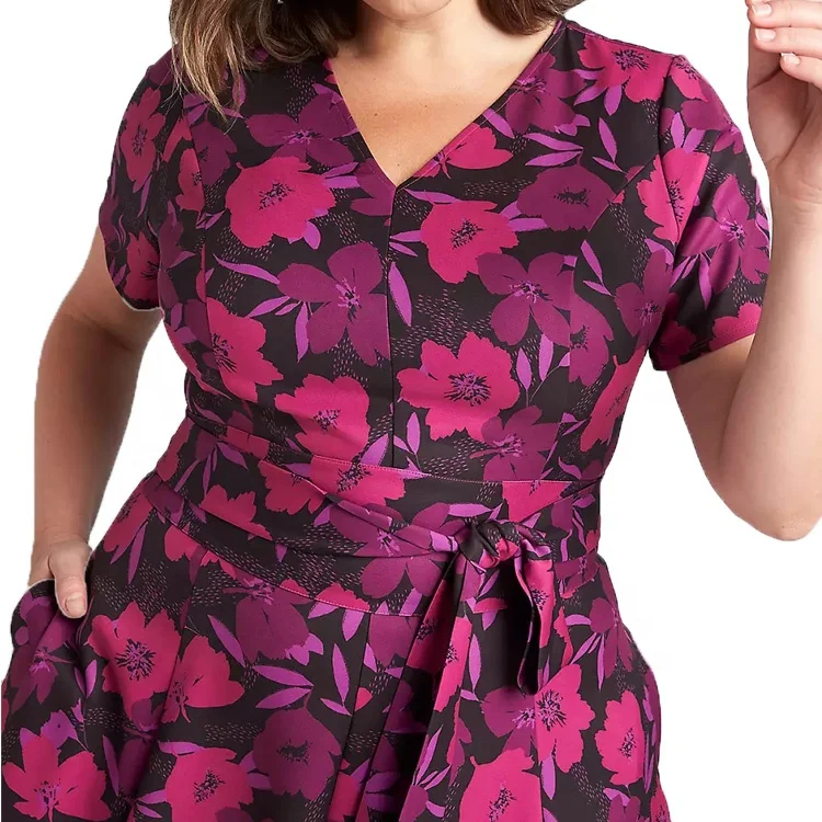 2022 wholesale long summer casual elegant Africa Clothing o-neck short sleeve aline African fabric print dress for women design