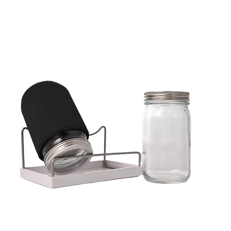 Wholesale 16oz Glass Sprouting Jar 32oz Mason Jar with Sprouting Jar Mesh Lid