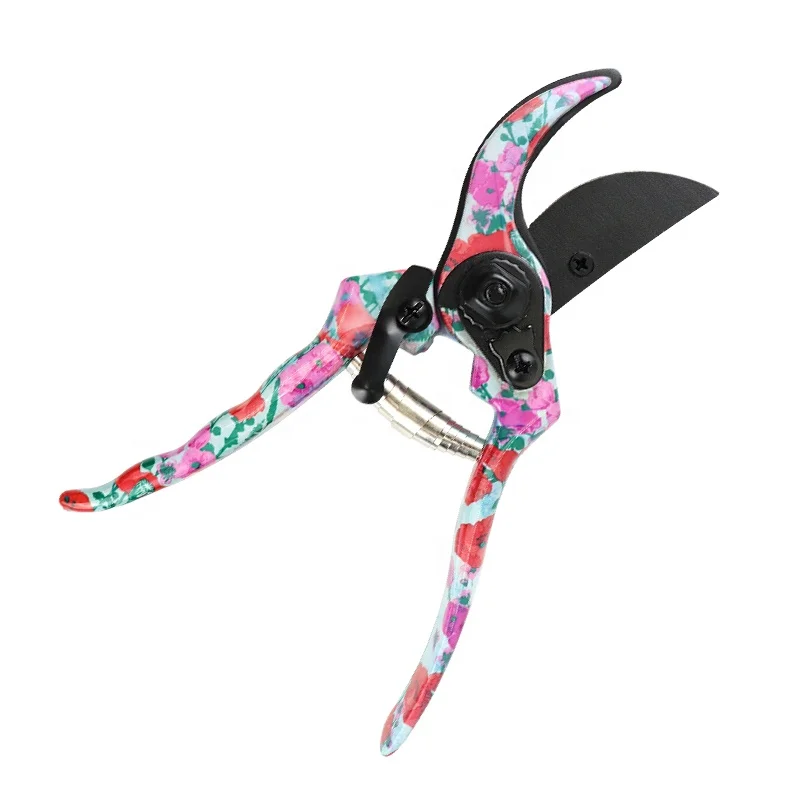 women Floral print Garden Hand tools and equipment Set for ladies with Gloves and Pruner pruning shear secateurs in Gift Box