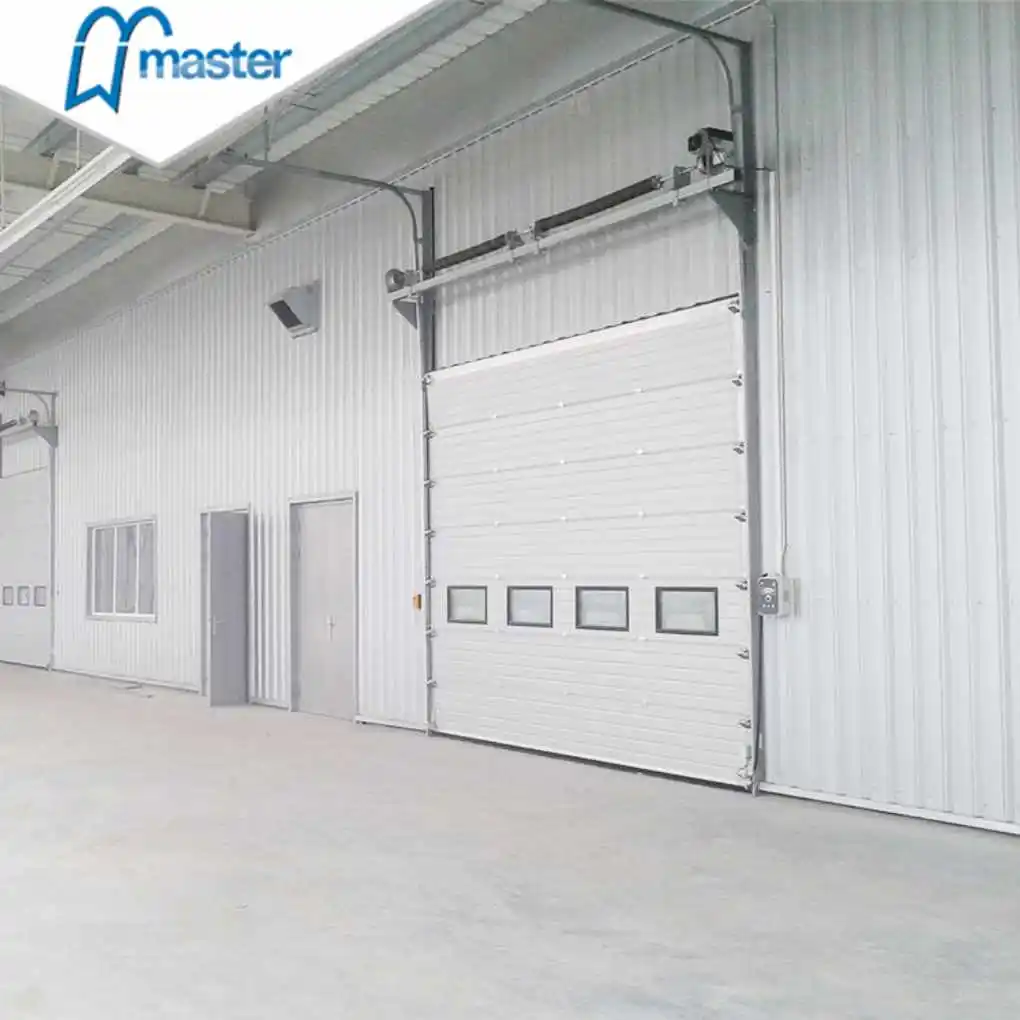 Customized Commercial High Quality Roll up Sectional Metal Compact Automatic Windproof  Industrial Door
