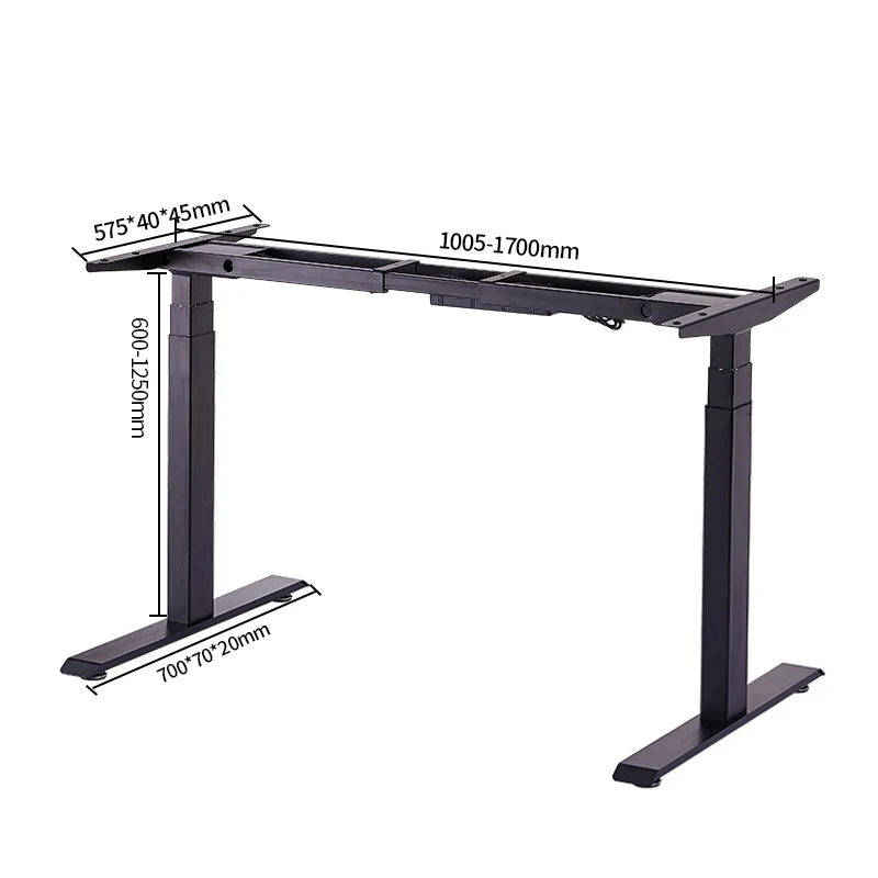 Electric Metal Office Table Ergonomic Intelligent High Quality Frame Luxury Healthy Computer Sit To Stand Adjustable Height Desk