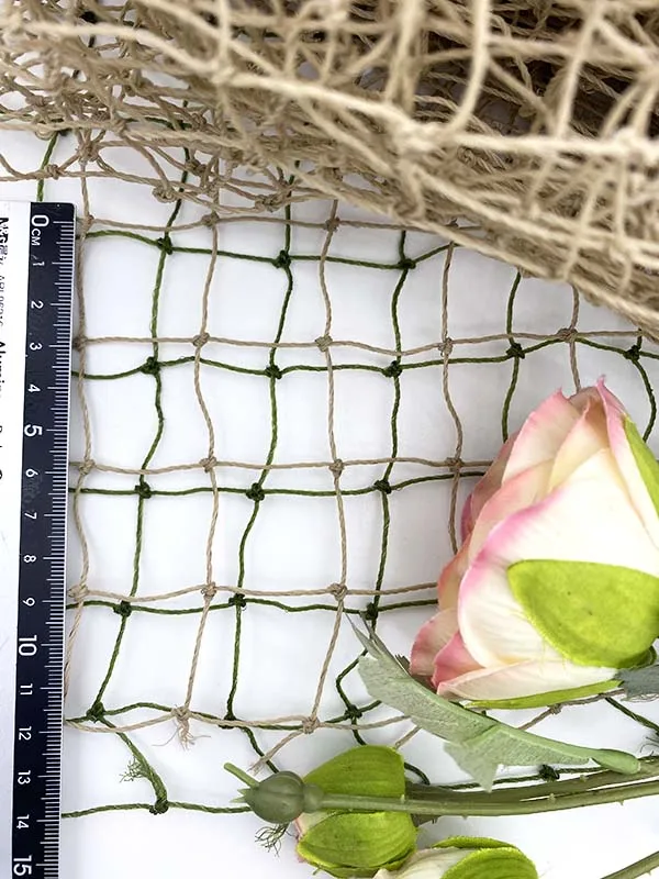 Heavy-duty protection beige nylon reinforced customizable balcony cat net