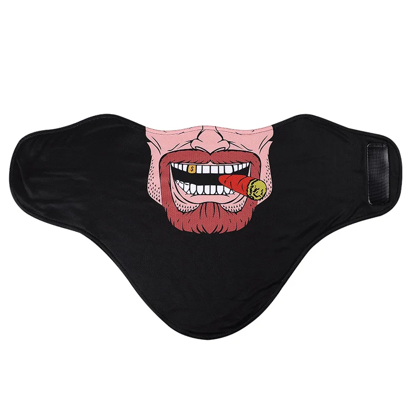 Custom winter outdoor skiing ice skate warm face mask windproof breathable face protection custom digital print pattern
