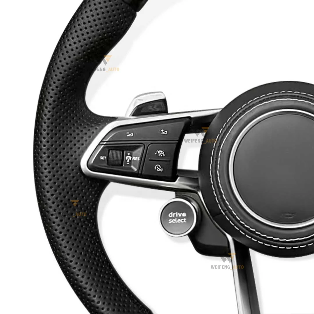 Черный чехол на руль из натуральной кожи от XWF для Volkswagen Golf 7 GTI R MK7 VW Polo PQ MQB Sports